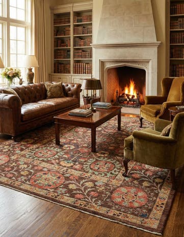 6' 9 x 8' 9 Hand Knotted Ariana Ziegler Oriental Rug