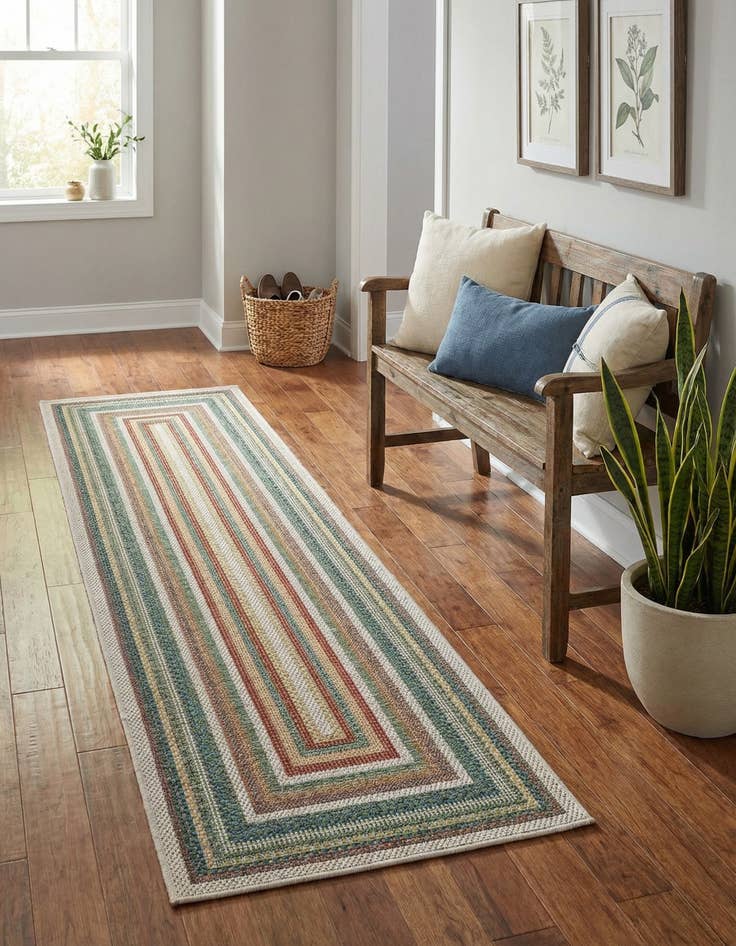 Detail image of 2' 7 x 10' Easy-Clean Baja Indoor / Outdoor Runner Rug