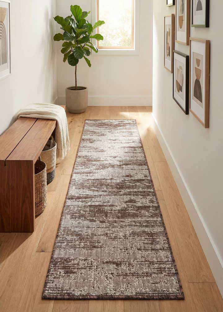 2' x 8' Easy-Clean Modern Indoor / Outdoor Runner Rug