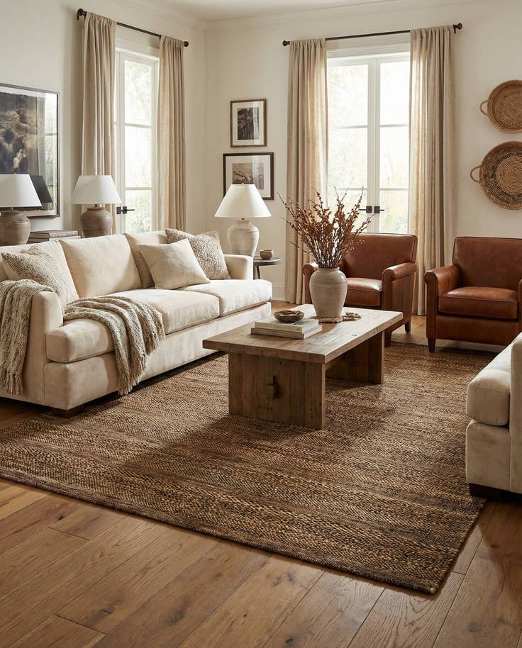 Detail image of 5' 3 x 8' Juma Wool Rug