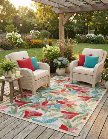5' x 7' Easy-Clean Casablanca Indoor / Outdoor Rug