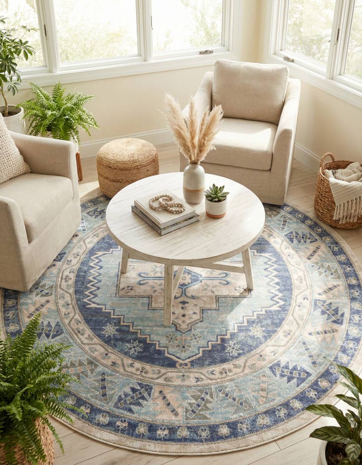 Detail image of  7' x 7' Whitney Round Rug