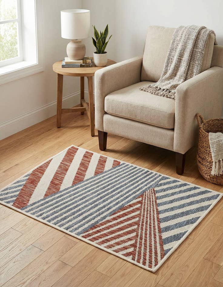 Detail image of 2' x 3'  Washable Jill Zarin Indoor / Outdoor Rug