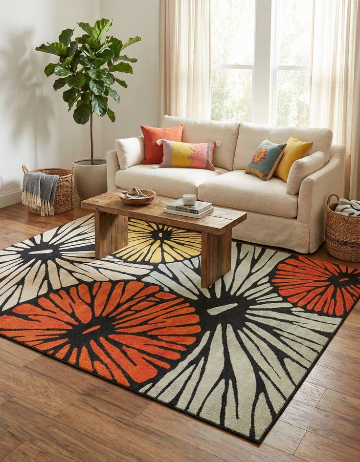 Detail image of  7' 10 x 10'  Washable Casablanca Indoor / Outdoor Rug