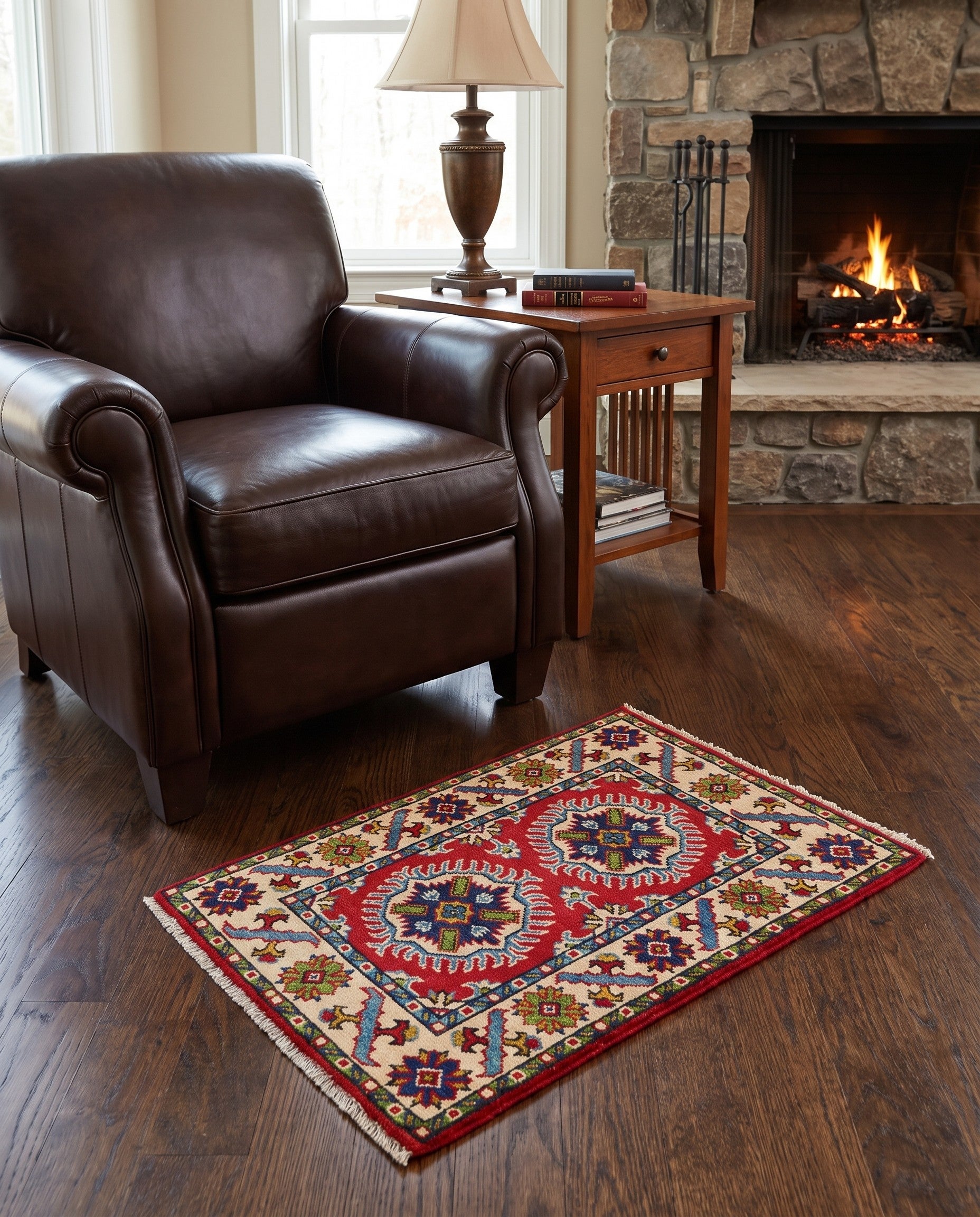 2' 1 x 2' 11 Hand Knotted Kazak Rug