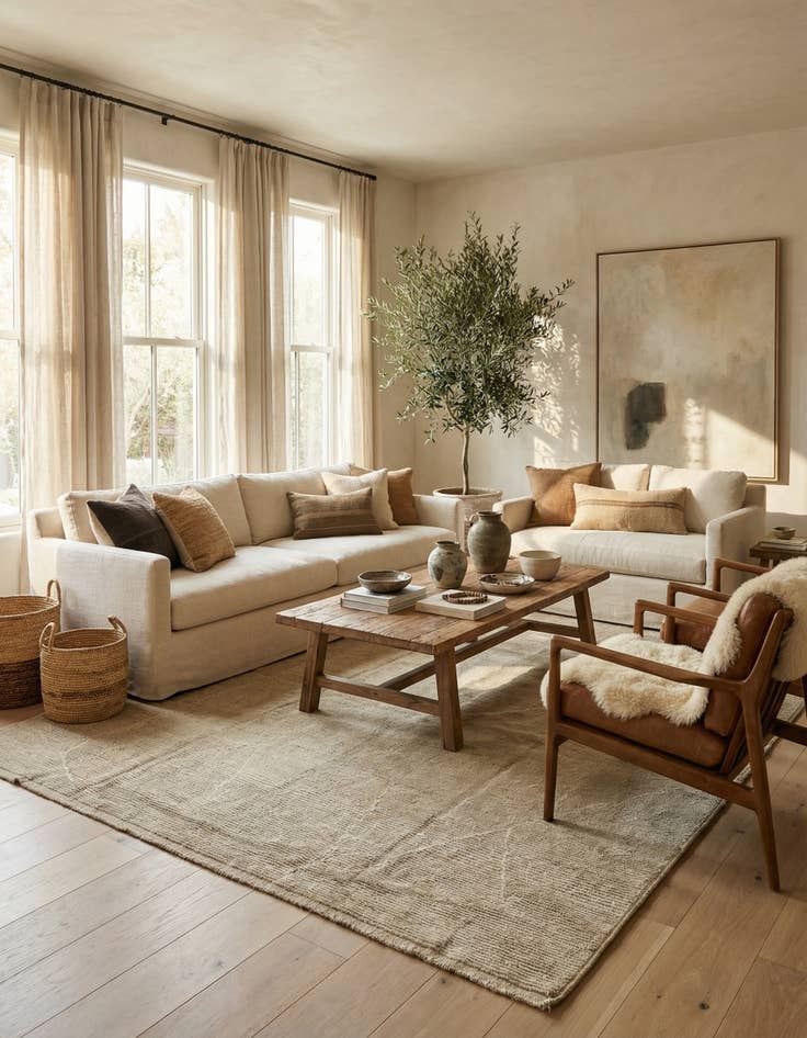 Detail image of 9' x 13'  Hand Knotted Moroccan Wool Rug