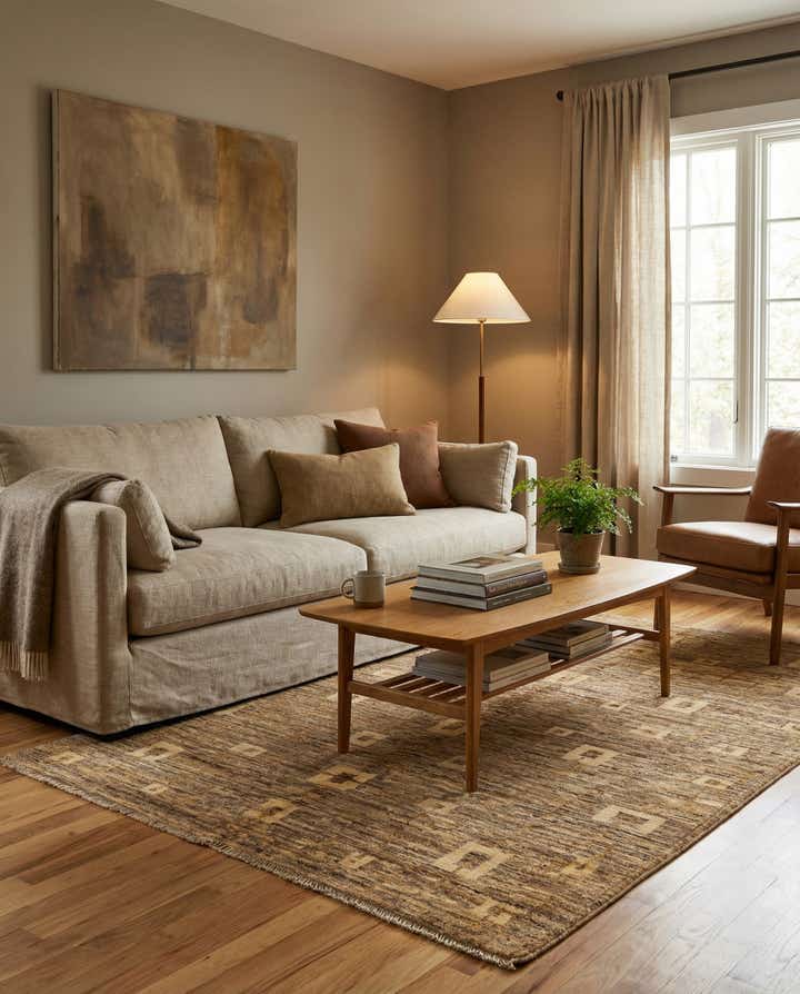 4' x 6' Hand Knotted Modern Ziegler Rug