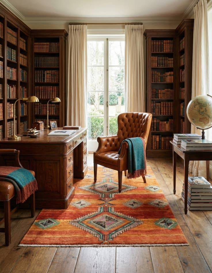 Detail image of 3' 9 x 7' 1 Hamedan Rug