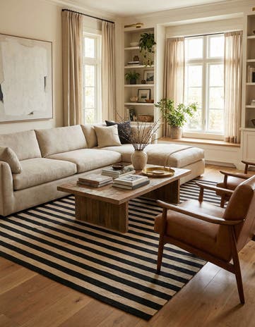 8' 6 x 9' 10 Hand Woven Kilim Modern Wool Rug