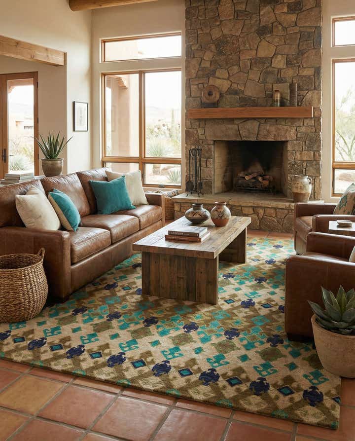 8' x 9' 10 Luna Wool Rug