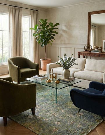 6' x 8' 2 Hand Knotted Darya Rug