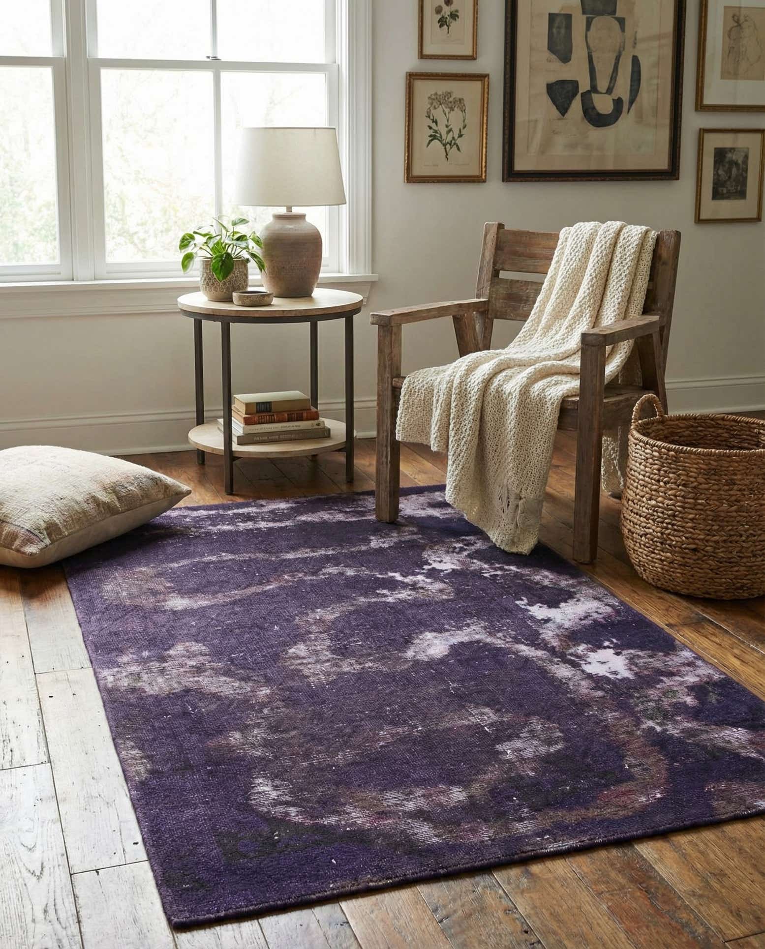 3' 4 x 5' Hand Knotted Ultra Vintage Persian Wool Rug