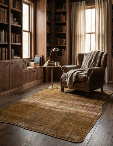 4' x 6' Hand Knotted Ultra Vintage Persian Wool Rug