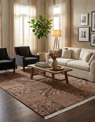 6' 9 x 10' 2 Hand Knotted Darya Wool Rug
