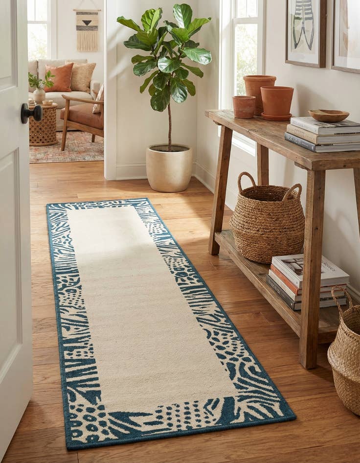 Detail image of  2' x 8'  Washable Safari Indoor / Outdoor Runner Rug