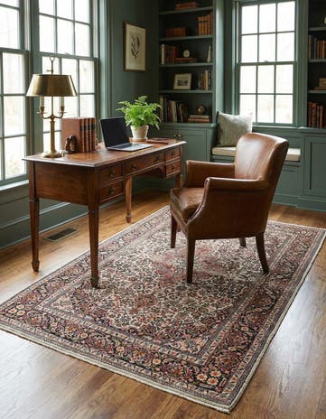 3' x 5' Hand Knotted Kashmir Oriental Wool Rug