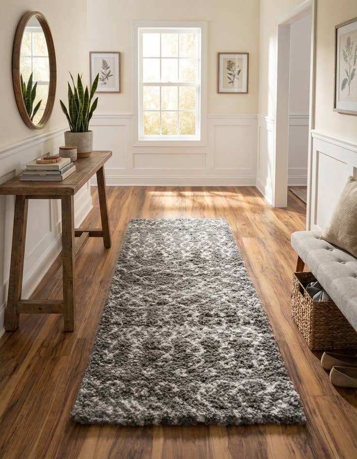 Detail image of 2' 7 x 10' Marrakesh Shag Runner Rug