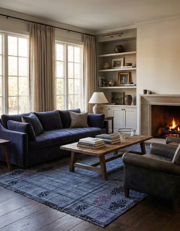 6' x 10' 4 Hand Knotted Darya Wool Rug