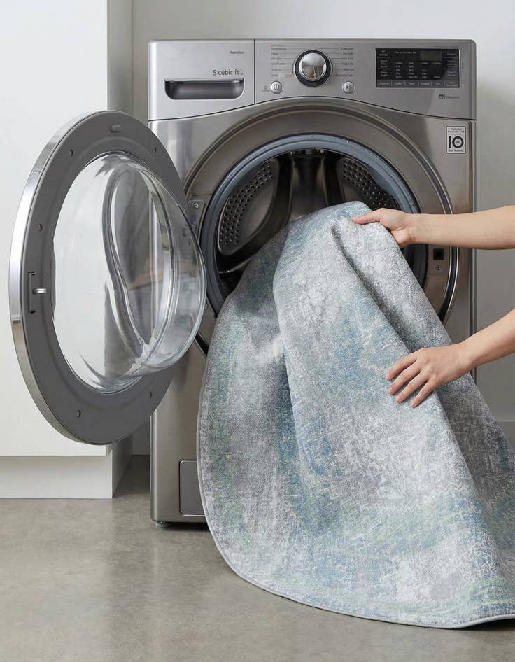 Detail image of  7' 10 x 7' 10 Kamala Washable Round Rug