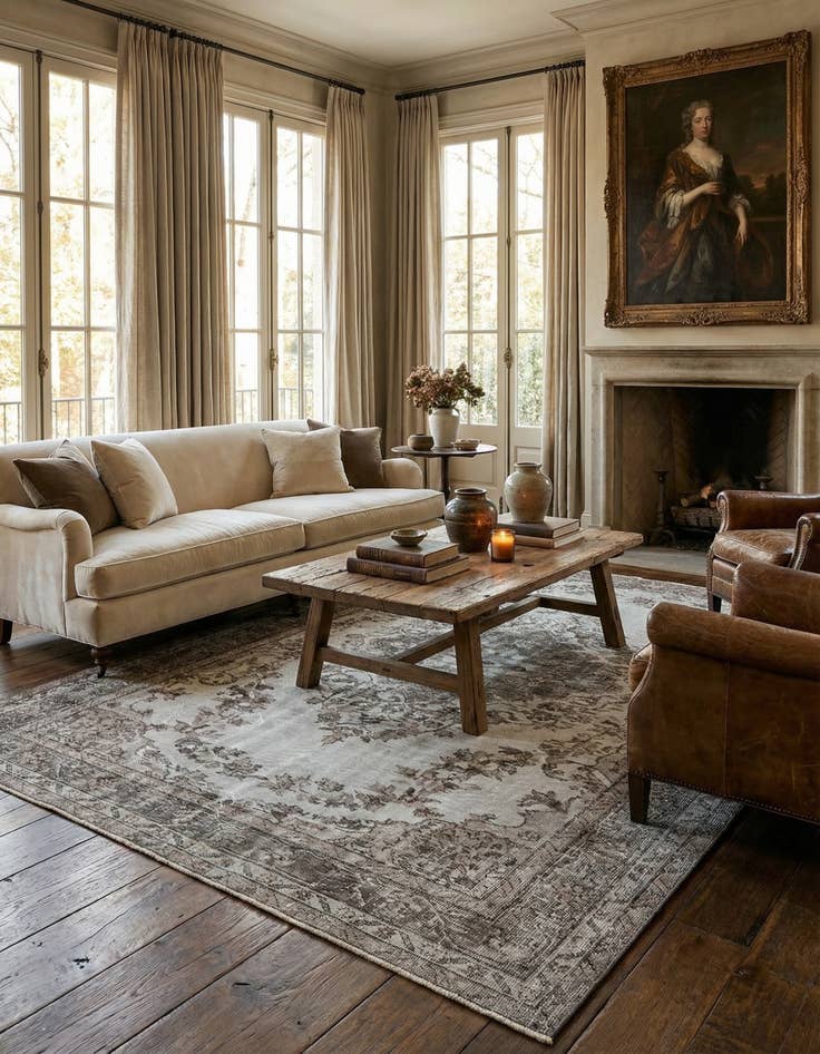 Detail image of 6' x 9' 6 Ultra Vintage Wool Rug