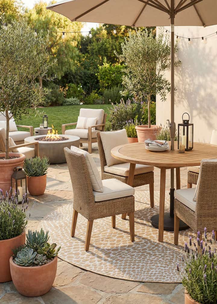7' 10 x 10' Easy-Clean Jill Zarin Cape Town Indoor / Outdoor Oval Rug