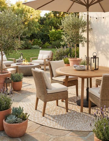 Dark Beige Easy-Clean Jill Zarin Cape Town Indoor / Outdoor Oval Rug