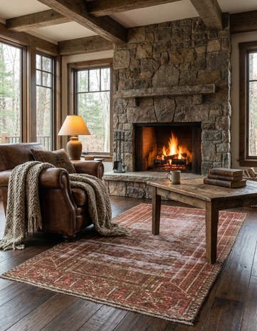 2' 9 x 5' 3 Hand Knotted Ultra Vintage Persian Wool Rug