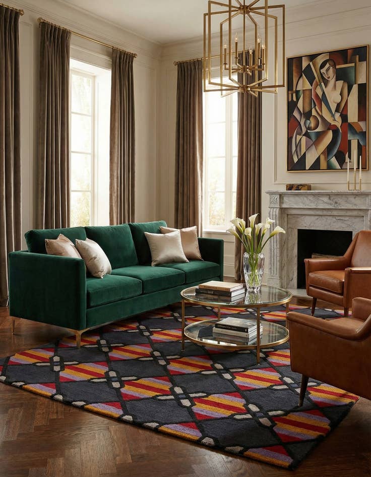 Detail image of  8' x 10' 1 Luna Wool Rug