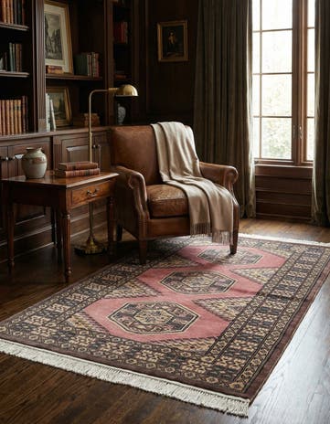3' 2 x 5' 3 Hand Knotted Bokhara Oriental Rug