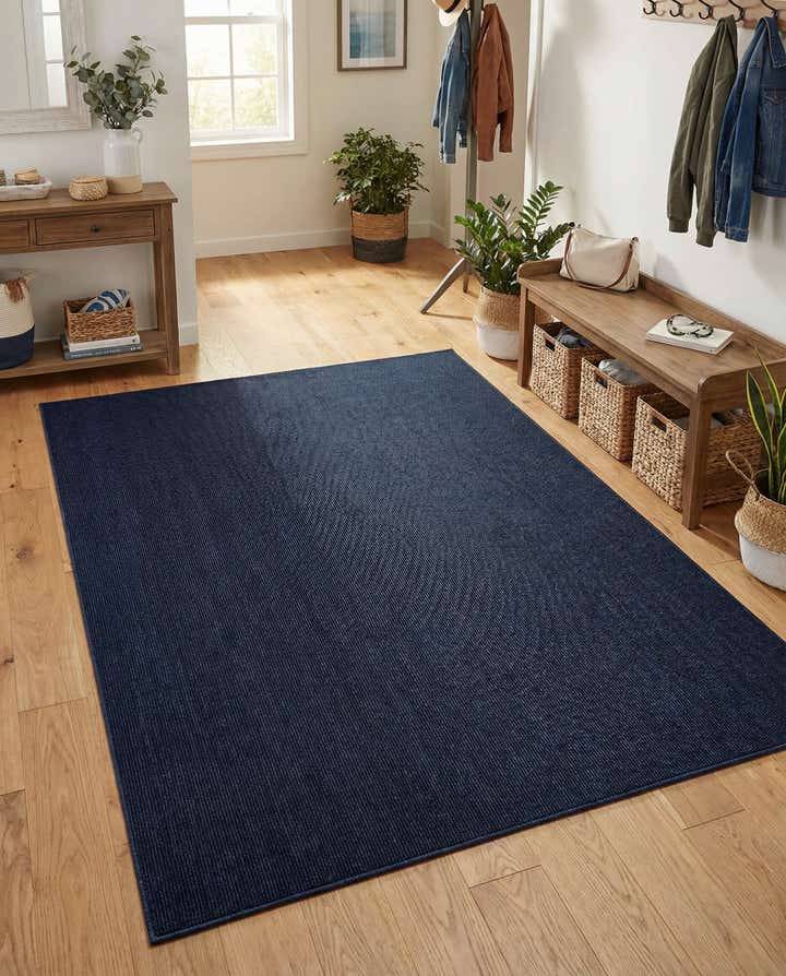 5' 3 x 8' Easy-Clean Solid Indoor / Outdoor Rug