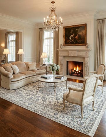 6' 9 x 10' 3 Hand Knotted Nain Rug