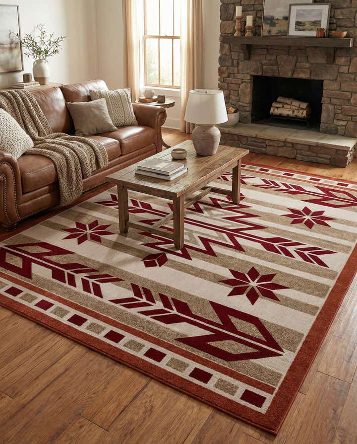 9' x 12' Easy-Clean Modern Indoor / Outdoor Rug