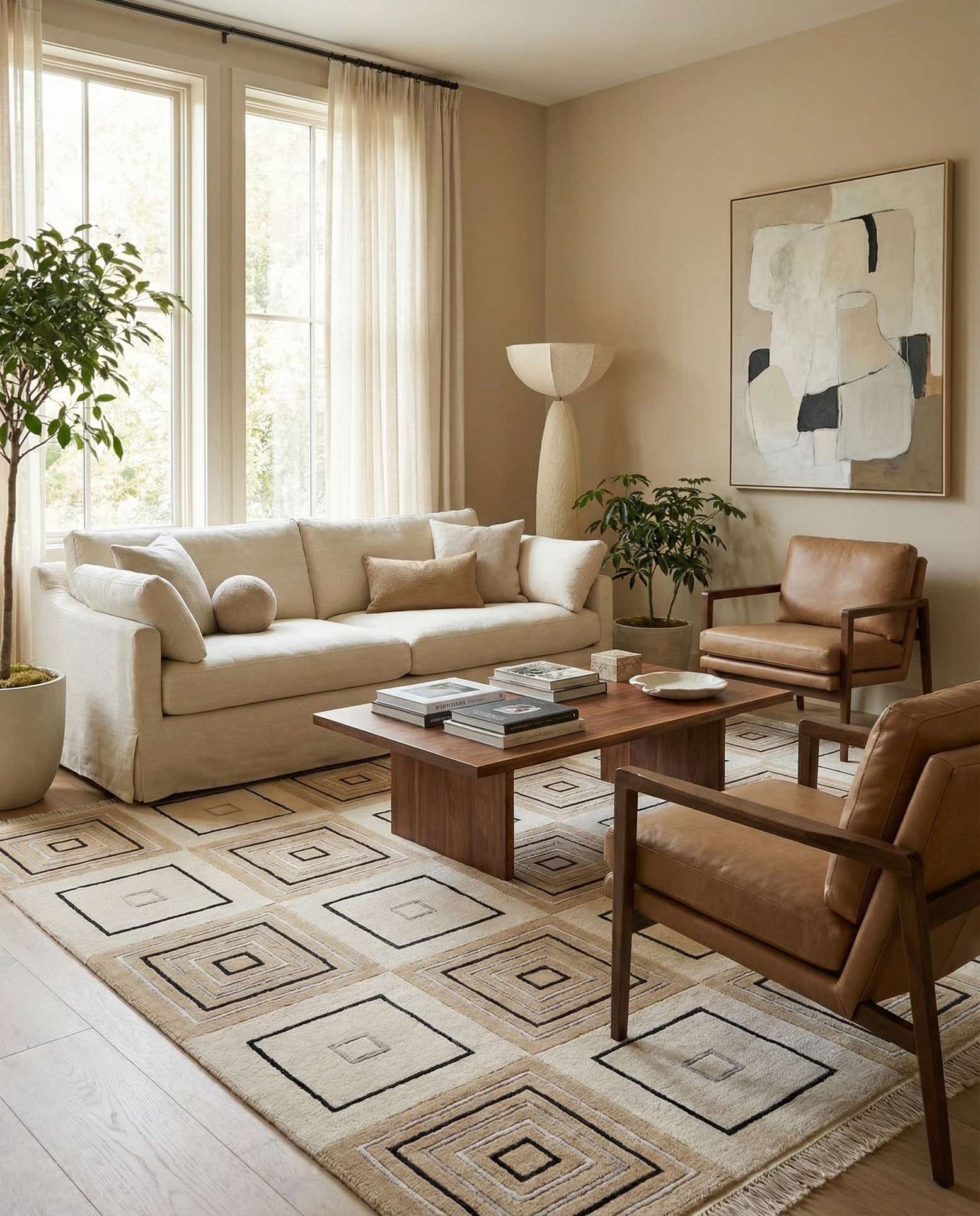 5' 7 x 7' 10 Hand Knotted Darya Wool Rug