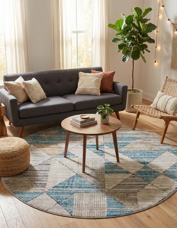 Detail image of 6' x 6' Leipzig Round Rug