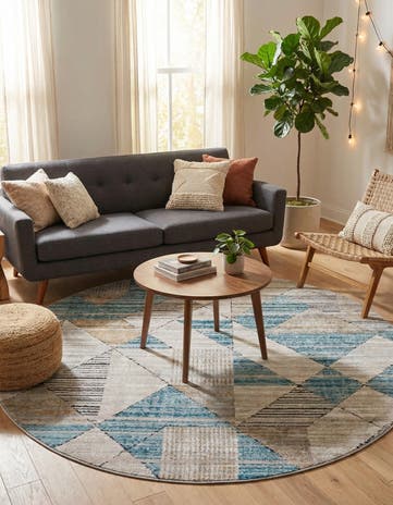 6' x 6' Leipzig Round Rug