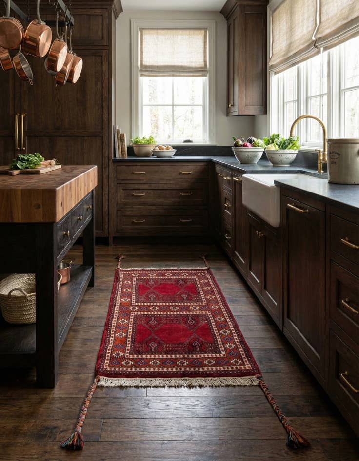 Detail image of  2' 2 x 4'  Hand Knotted Bokhara Oriental Wool Runner Rug