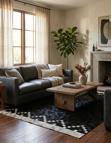 5' x 8' Cowhide - Patchwork Rug
