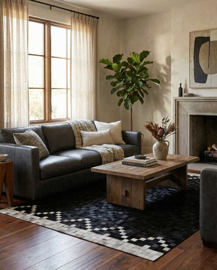 5' x 8' Cowhide - Patchwork Rug
