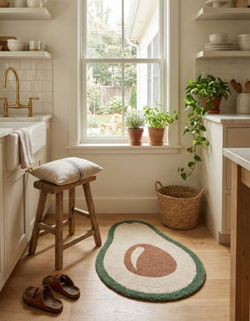 2' x 3' 1 Handtufted Wool Freeform Rug