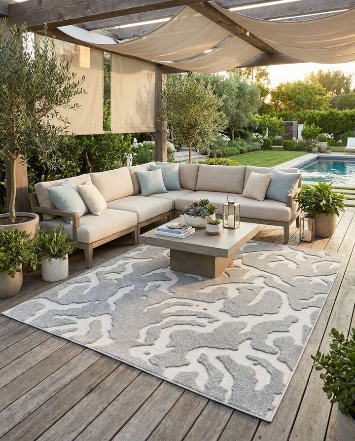 7' 10 x 10' Easy-Clean Sabrina Soto Indoor / Outdoor Rug