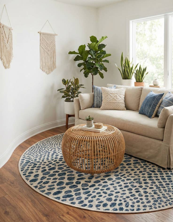 Detail image of 3' x 6'  Washable Jill Zarin Cape Town Indoor / Outdoor Hearth Rug