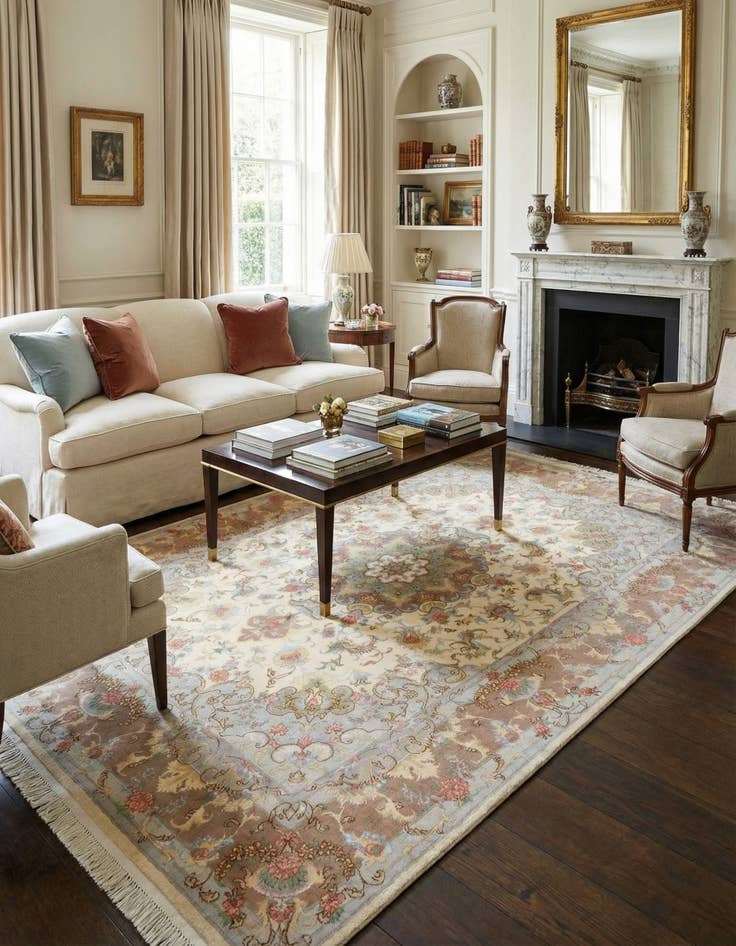 Detail image of 5' x 6' 11 Tabriz Rug