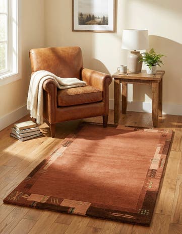 2' 4 x 4' 6 Hand Knotted Nepal Wool Rug