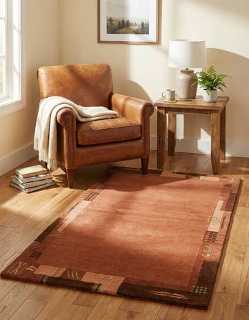 2' 4 x 4' 6 Hand Knotted Nepal Wool Rug