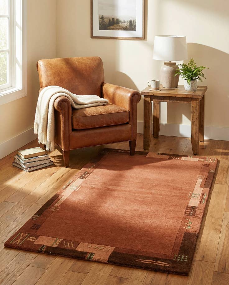 Detail image of 2' 4 x 4' 6 Hand Knotted Nepal Wool Rug