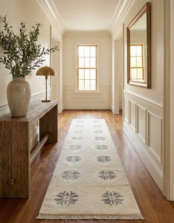 Detail image of 2' 8 x 13' 7  Hand Knotted Darya Wool Runner Rug