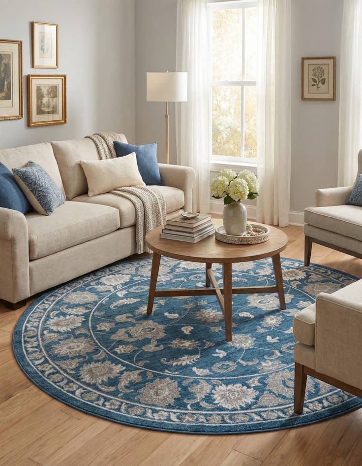 Detail image of 10' x 10' Boston Round Rug