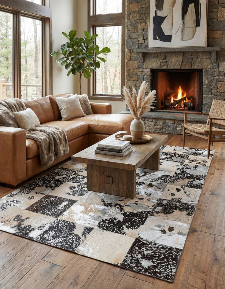 Detail image of  5' x 8' Cowhide Rug