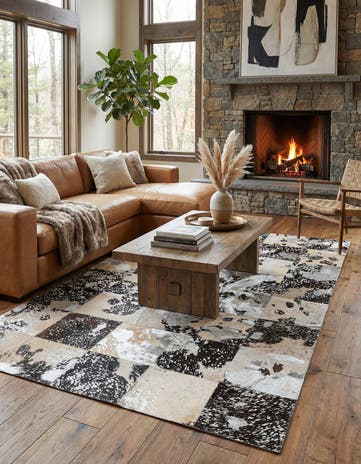 5' x 8' Cowhide Rug