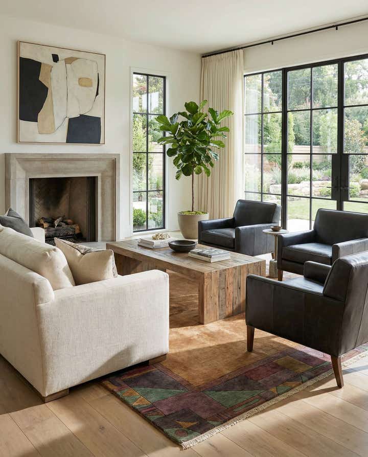 8' 3 x 8' 3 Hand Knotted Tibet Wool Square Rug